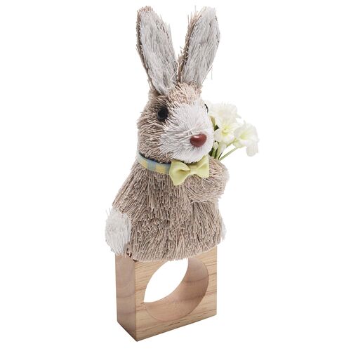 S/4 Easter Bunny Napkin Rings, Multi 2 S/4 Easter Bunny Napkin Rings, Multi
