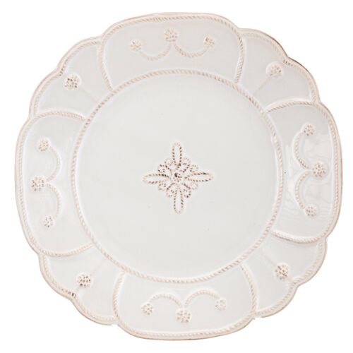 Jardins du Monde Dessert Plate, White 1 Jardins du Monde Dessert Plate, White