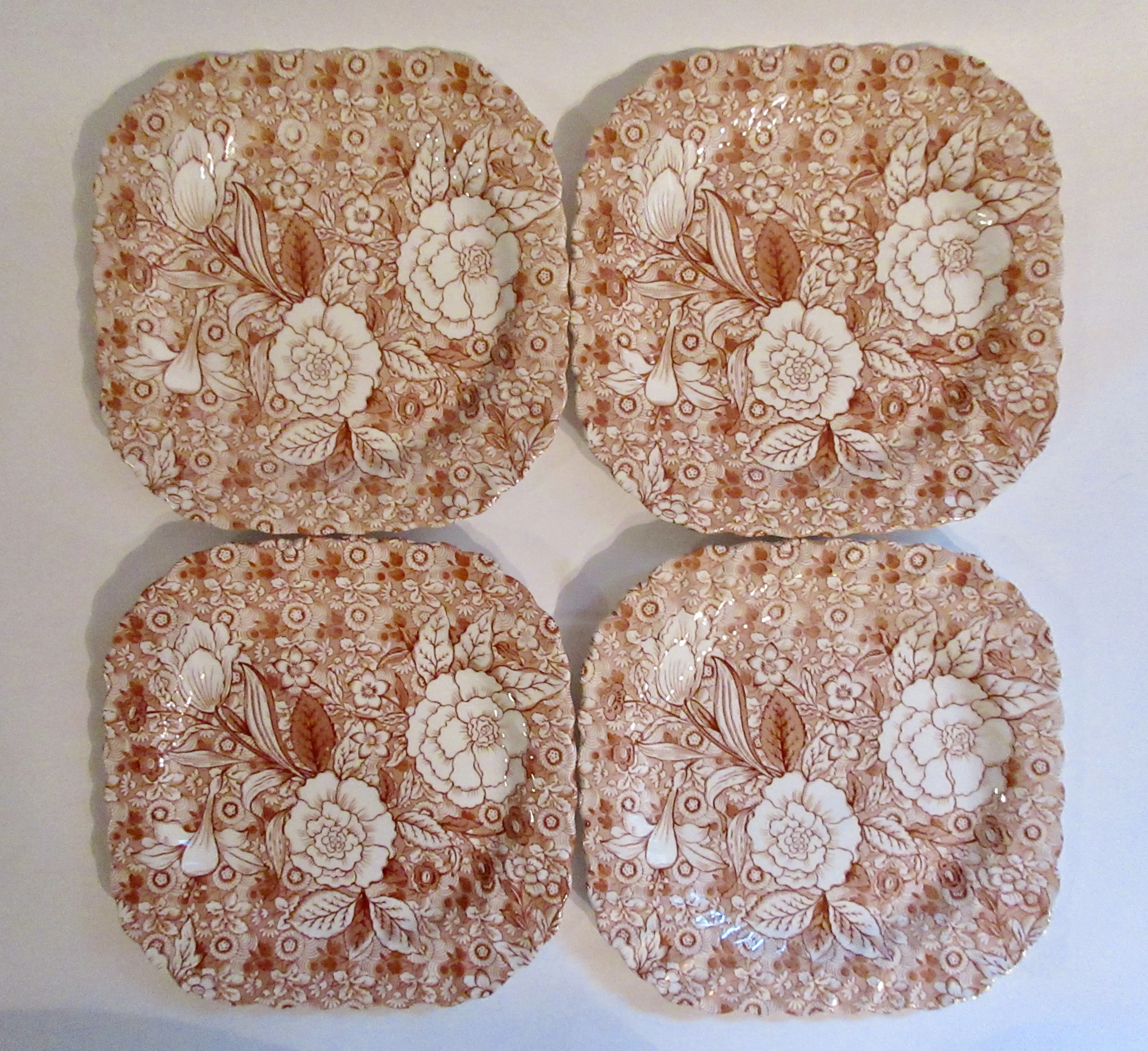 Tiffany & Co. English Chintz Plates S/4 1 Tiffany & Co. English Chintz Plates S/4