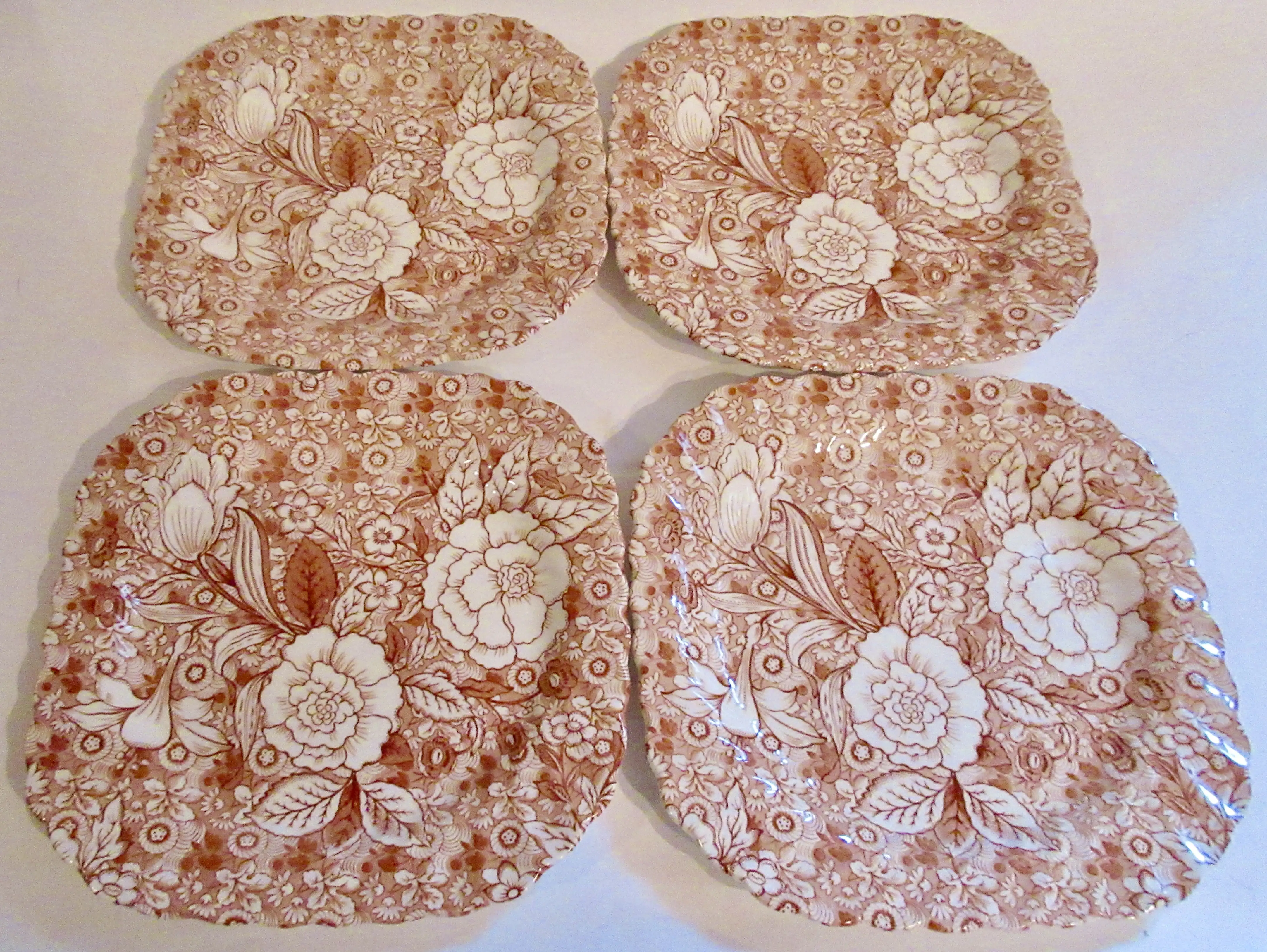 Tiffany & Co. English Chintz Plates S/4 8 Tiffany & Co. English Chintz Plates S/4