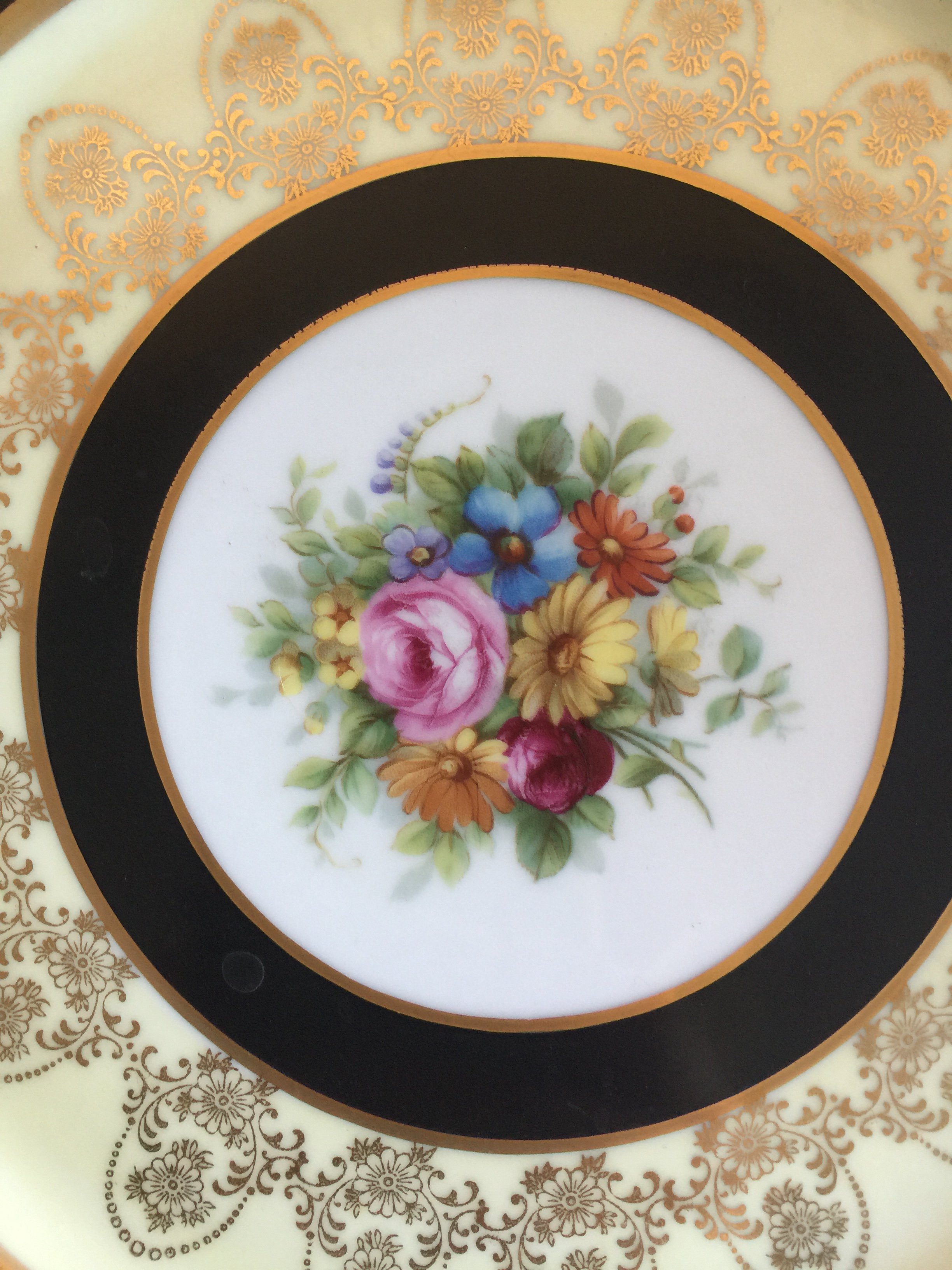 Floral Chargers, S/12 2 Floral Chargers, S/12