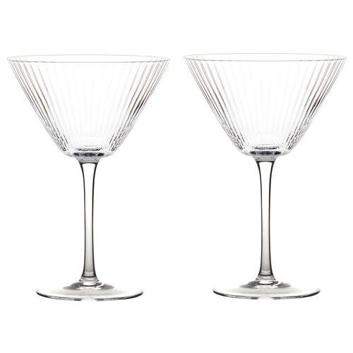 Empire Cocktail Glasses, Set of 2