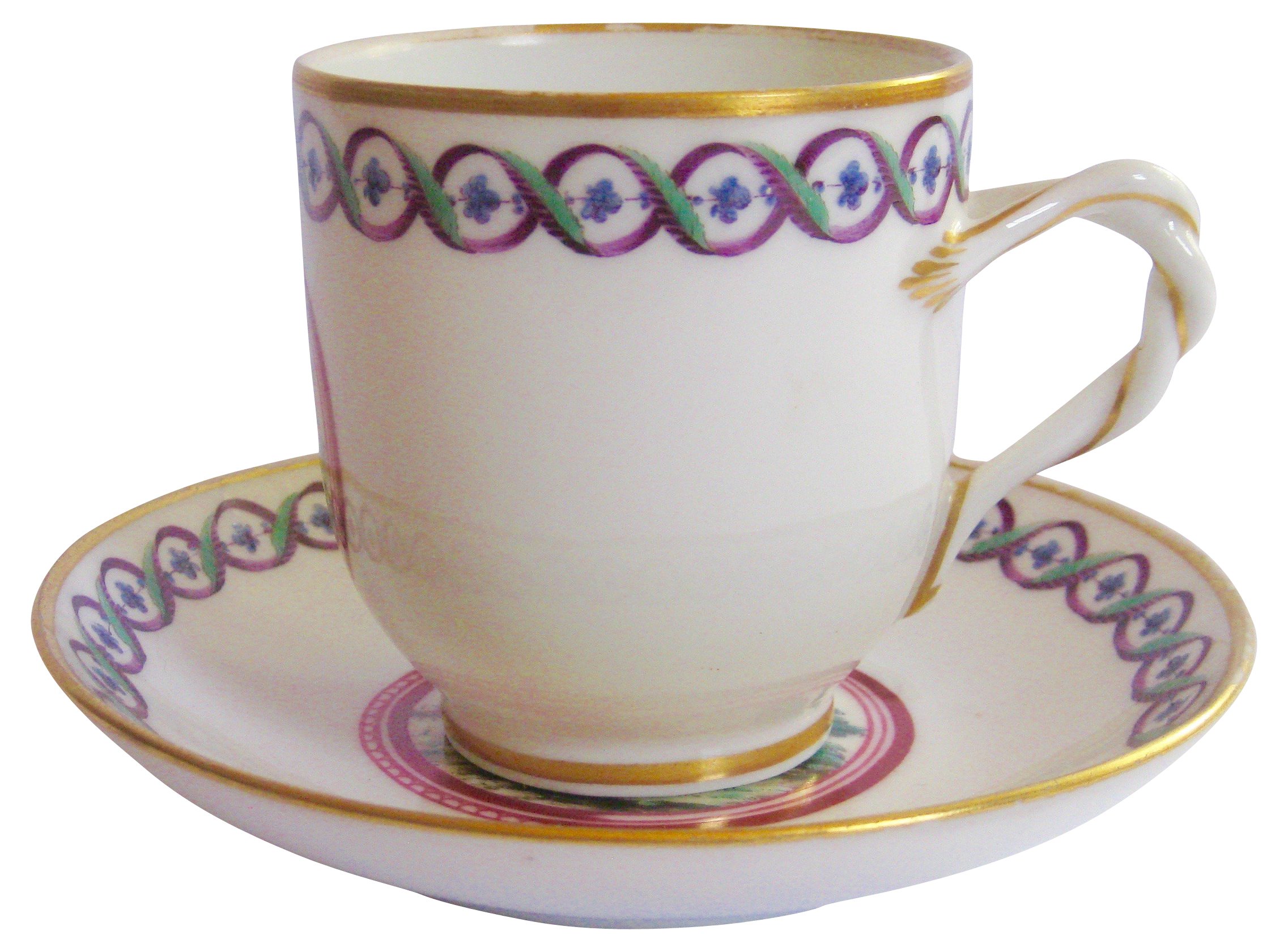 1920s Ginori Porcelain Cup & Saucer