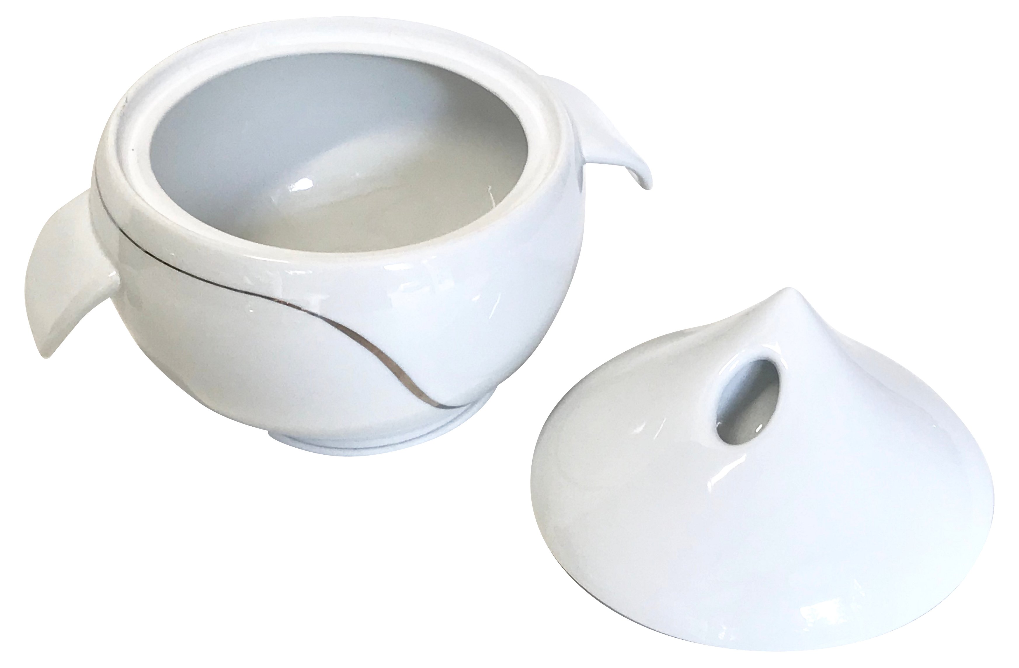 Modernist Porcelain Covered Tureen/Dish 5 Modernist Porcelain Covered Tureen/Dish