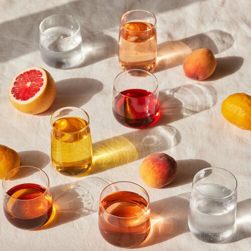 Fleck, Set of 4 Short Cremini Tumblers 6 Fleck, Set of 4 Short Cremini Tumblers