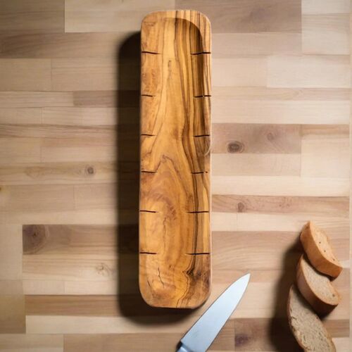 Gharyan Stoneware, Olive Wood Bread Slicing Board 3 Gharyan Stoneware, Olive Wood Bread Slicing Board