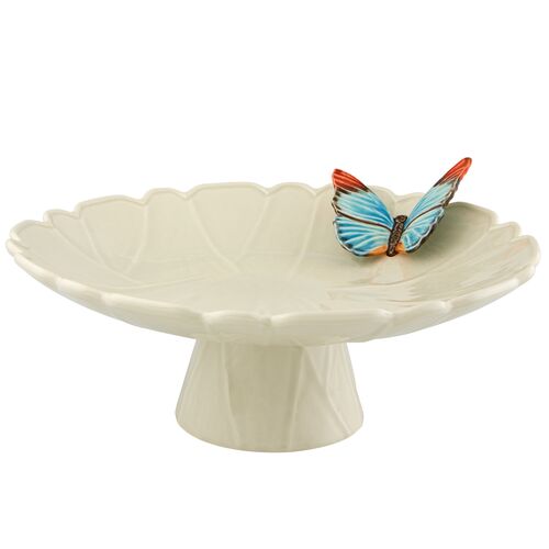 "Cloudy Butterflies" By ClÂ¨Â¢udia Schiffer Cake plate, Multi