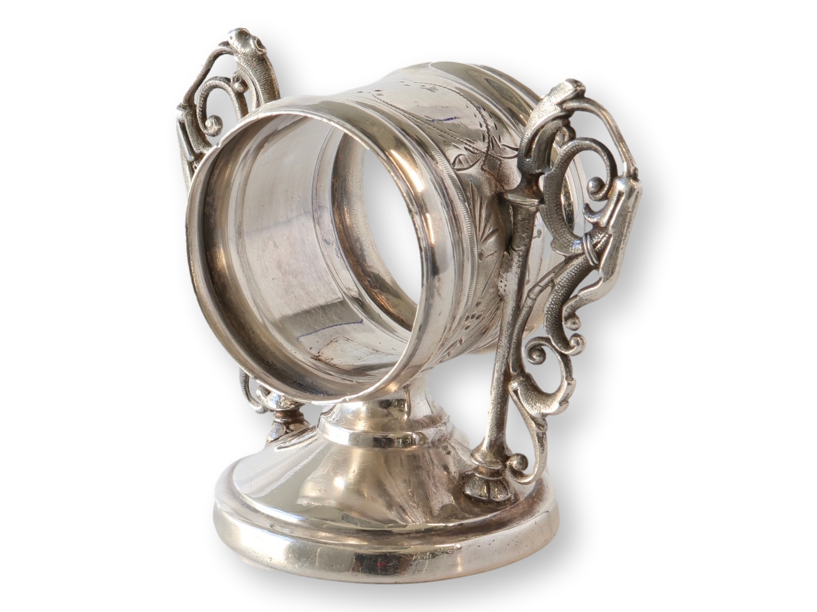 Antique Silver-Plate Napkin Ring 4 Antique Silver-Plate Napkin Ring