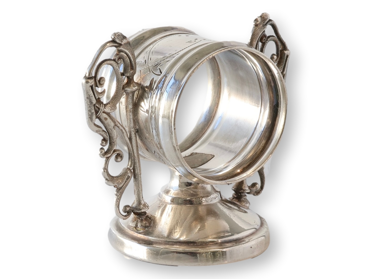 Antique Silver-Plate Napkin Ring 5 Antique Silver-Plate Napkin Ring