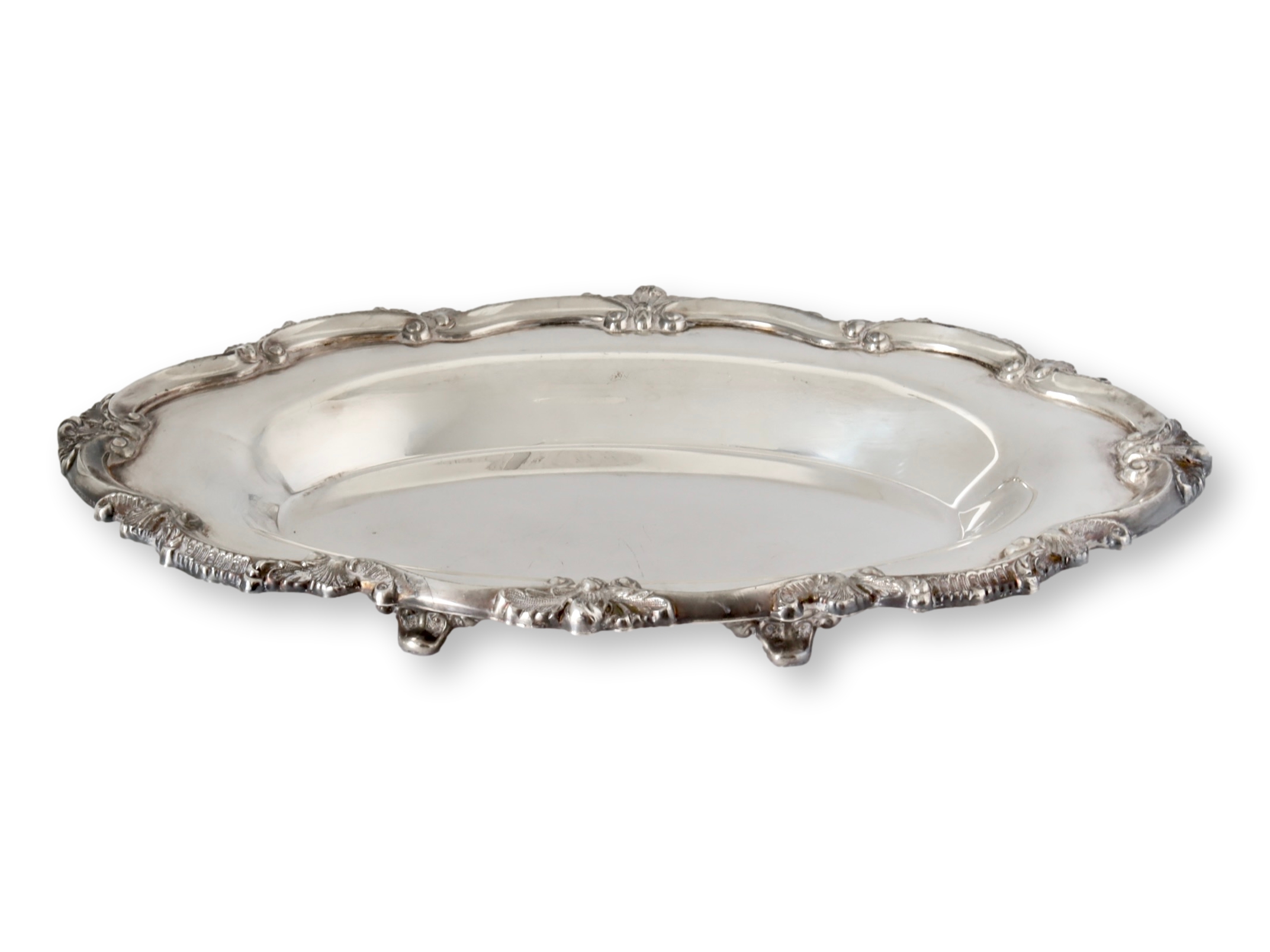 English Cake Tray w/ Pearl Handle Knife 2 English Cake Tray w/ Pearl Handle Knife