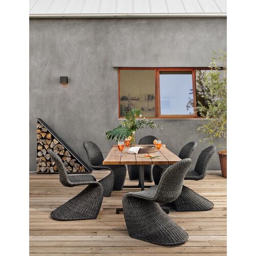 Paulina Outdoor Dining Chair, Vintage Coal 2 Paulina Outdoor Dining Chair, Vintage Coal