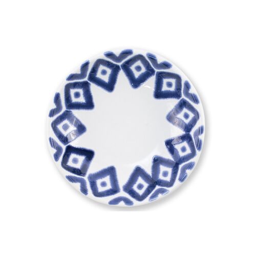 Santorini Diamond Condiment Bowl, Blue/White 2 Santorini Diamond Condiment Bowl, Blue/White