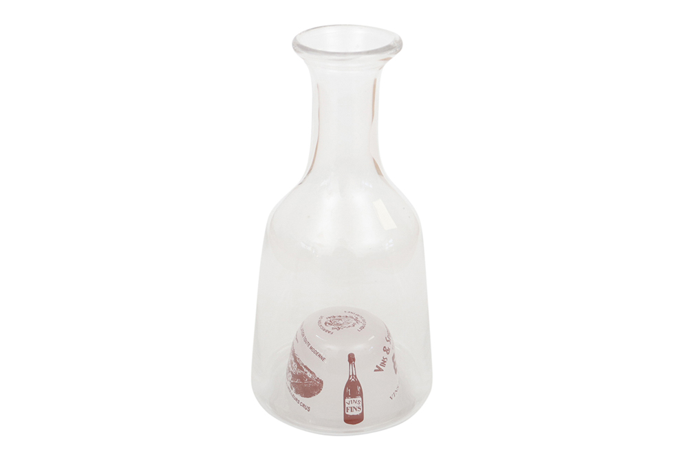 French Bistro Glass Carafes - a Pair 3 French Bistro Glass Carafes - a Pair
