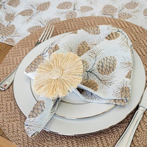 S/4 Verbier Napkins, Bronze 3 S/4 Verbier Napkins, Bronze