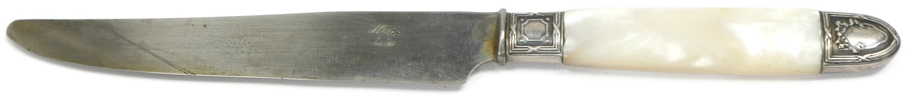 19th-C. French Pearl Dinner Knives, S/12 2 19th-C. French Pearl Dinner Knives, S/12