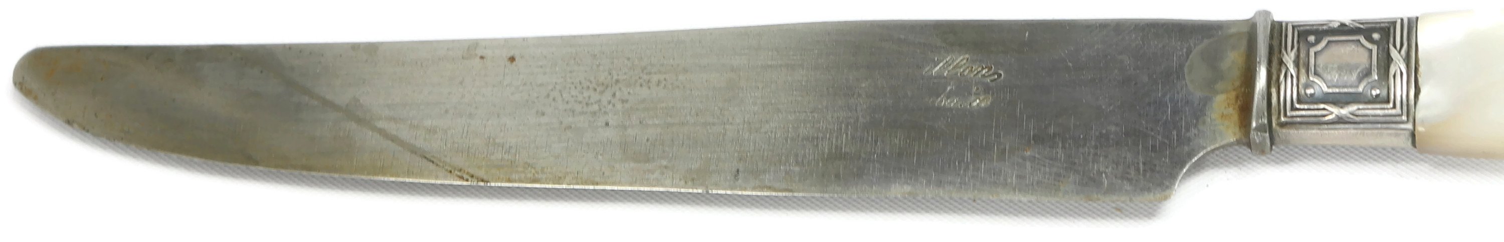 19th-C. French Pearl Dinner Knives, S/12 3 19th-C. French Pearl Dinner Knives, S/12