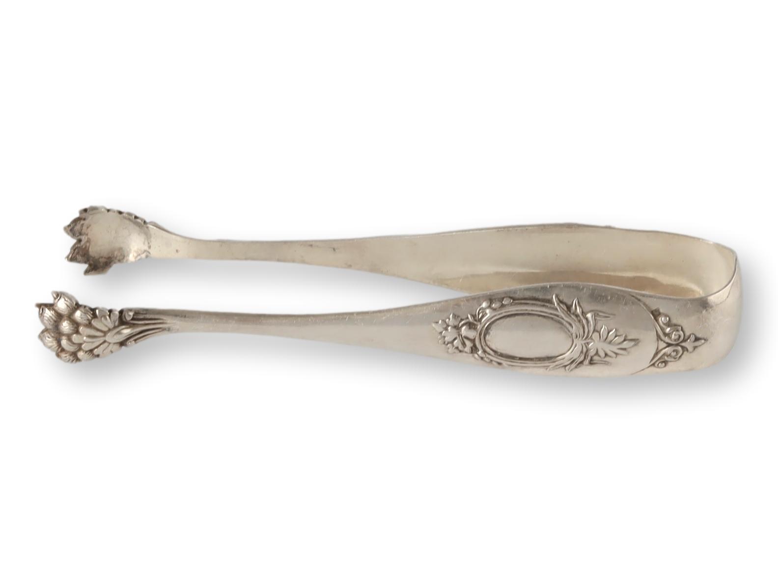 1920s French Silver-Plate Claw Tongs 1 1920s French Silver-Plate Claw Tongs