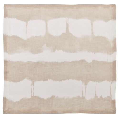 S/4 Watercolor Stripe Napkins 1 S/4 Watercolor Stripe Napkins