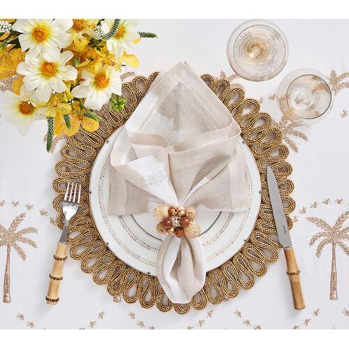 S/4 Watercolor Stripe Napkins 6 S/4 Watercolor Stripe Napkins
