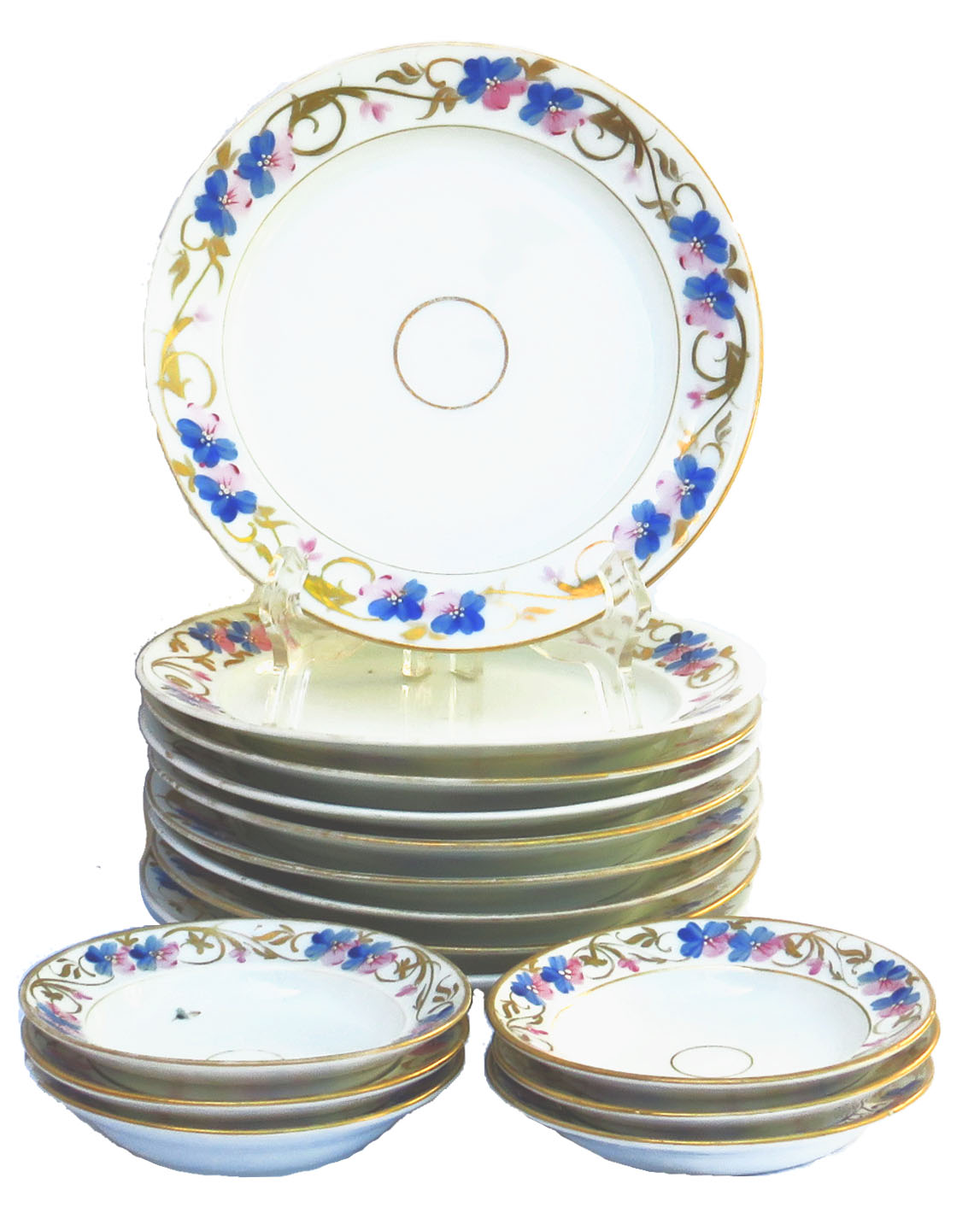 Antique Handpainted Porcelain China S/15