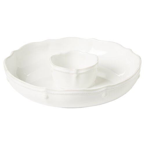 Berry & Thread Chip 'n Dip, White
