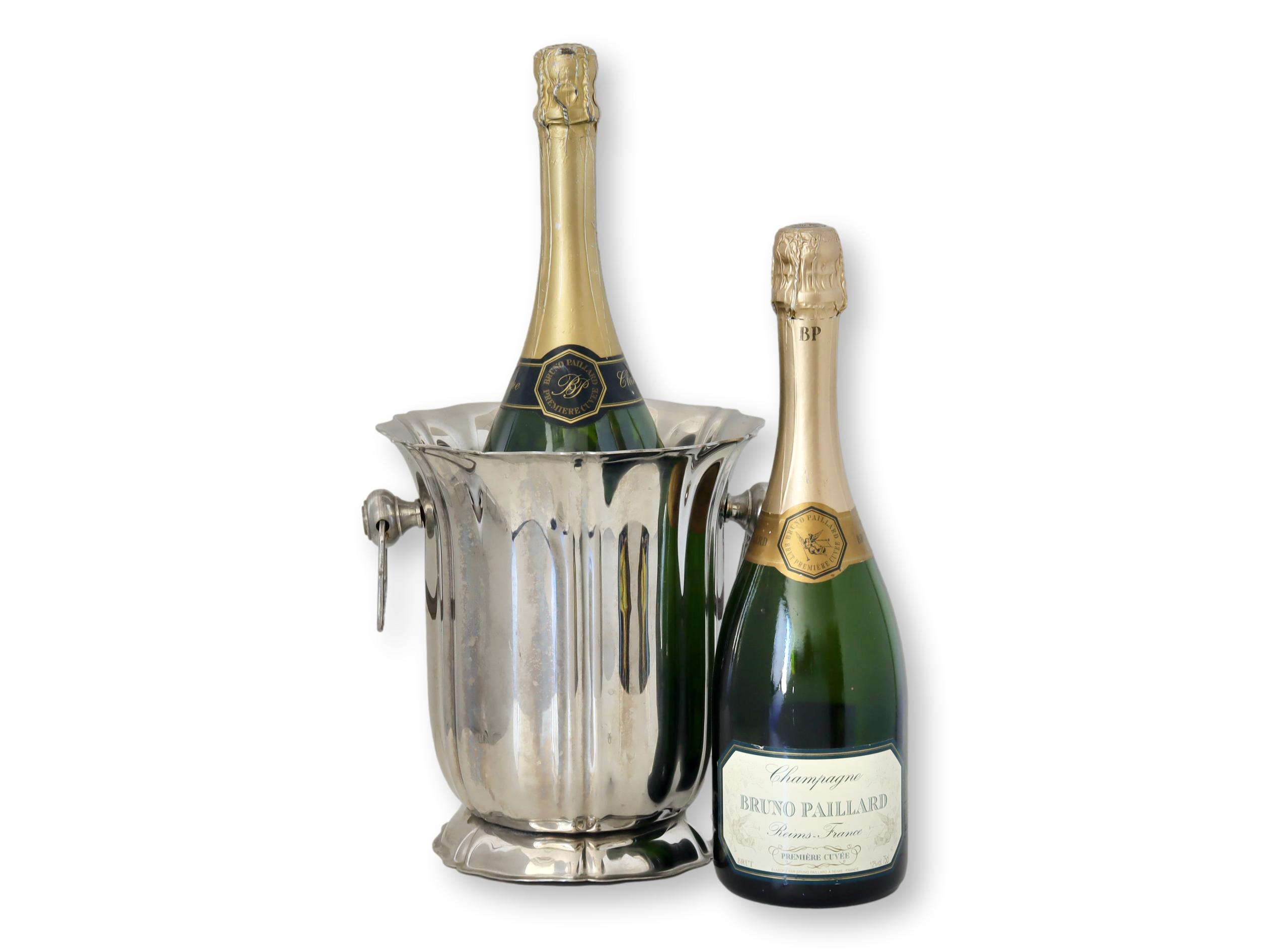 Vintage French Fluted Champagne Bucket 3 Vintage French Fluted Champagne Bucket