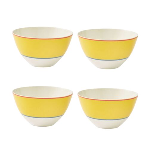 S/4 Calypso Bowls, Yellow 1 S/4 Calypso Bowls, Yellow