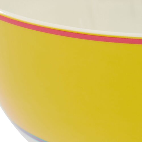S/4 Calypso Bowls, Yellow 5 S/4 Calypso Bowls, Yellow