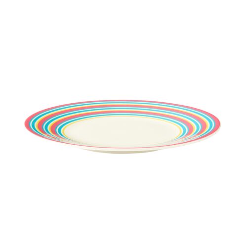 S/4 Calypso Stripe Salad Plates, Assorted 3 S/4 Calypso Stripe Salad Plates, Assorted