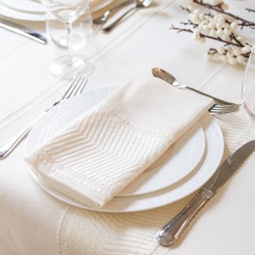 S/4 Bianca Napkins, White 4 S/4 Bianca Napkins, White
