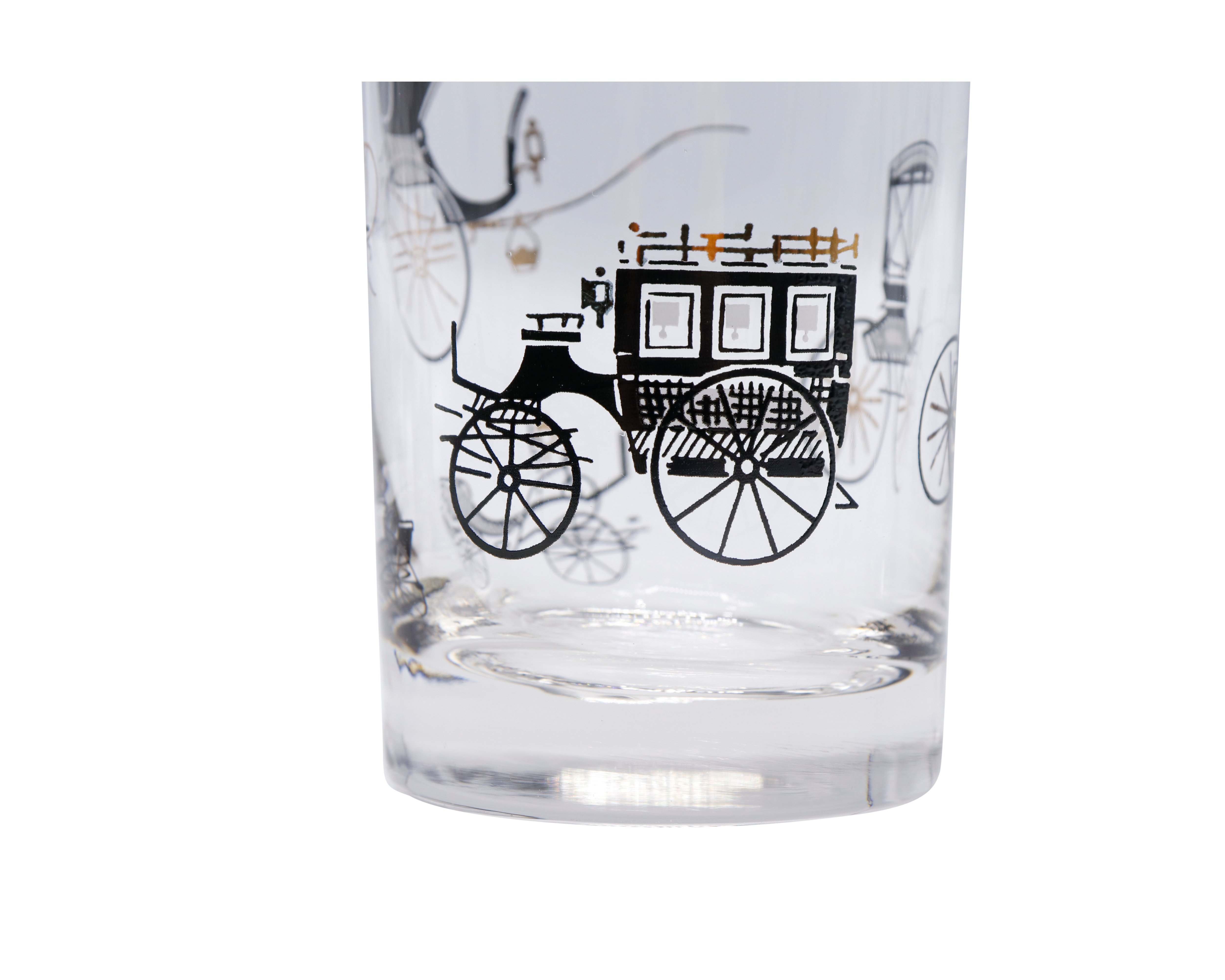 Mid Century Glass Tumblers - Set of 4 4 Mid Century Glass Tumblers - Set of 4