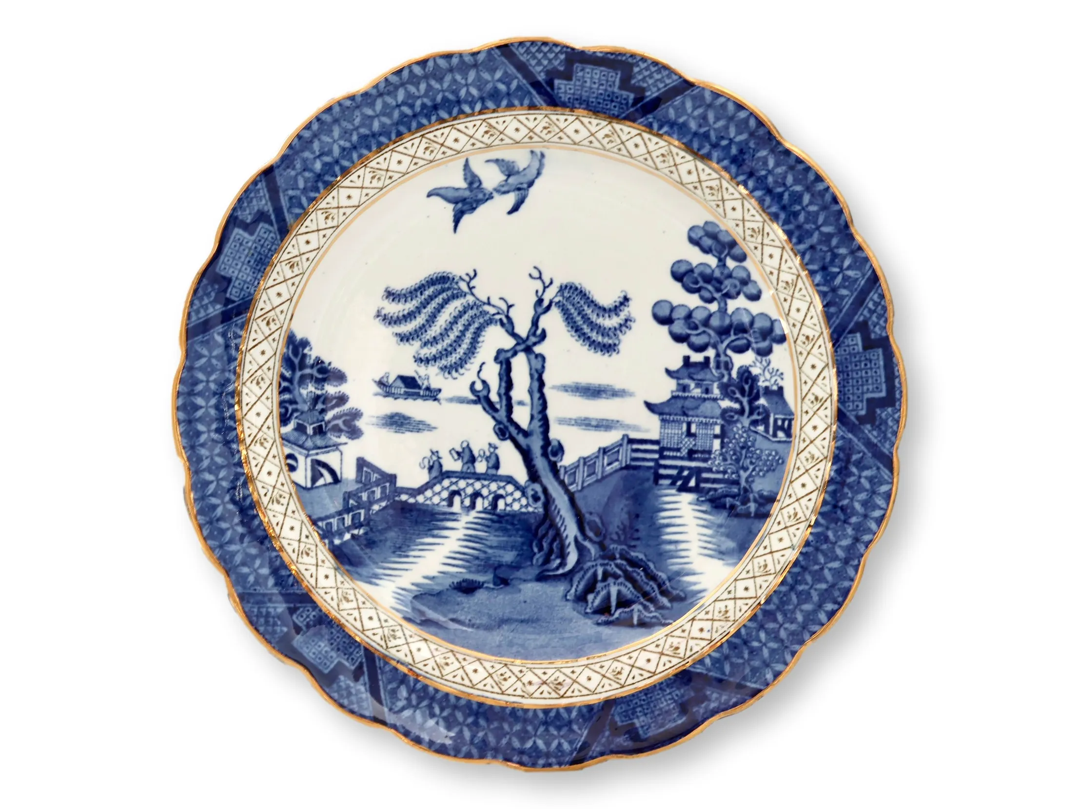 English Willow Dinnerware, Svc for 6 3 English Willow Dinnerware, Svc for 6