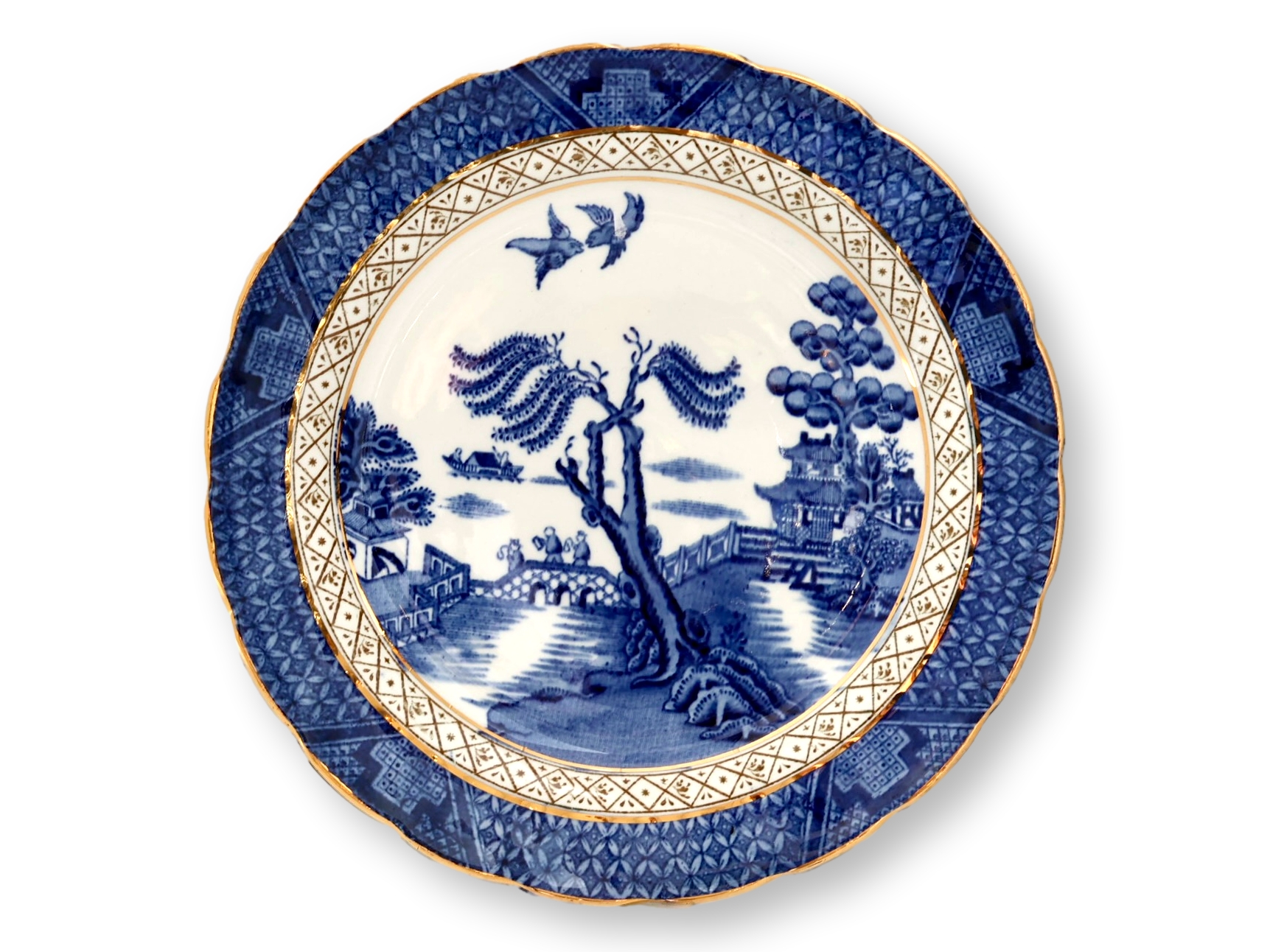 English Willow Dinnerware, Svc for 6 4 English Willow Dinnerware, Svc for 6