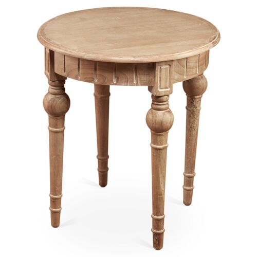 Mathis Round Side Table, Natural 1 Mathis Round Side Table, Natural