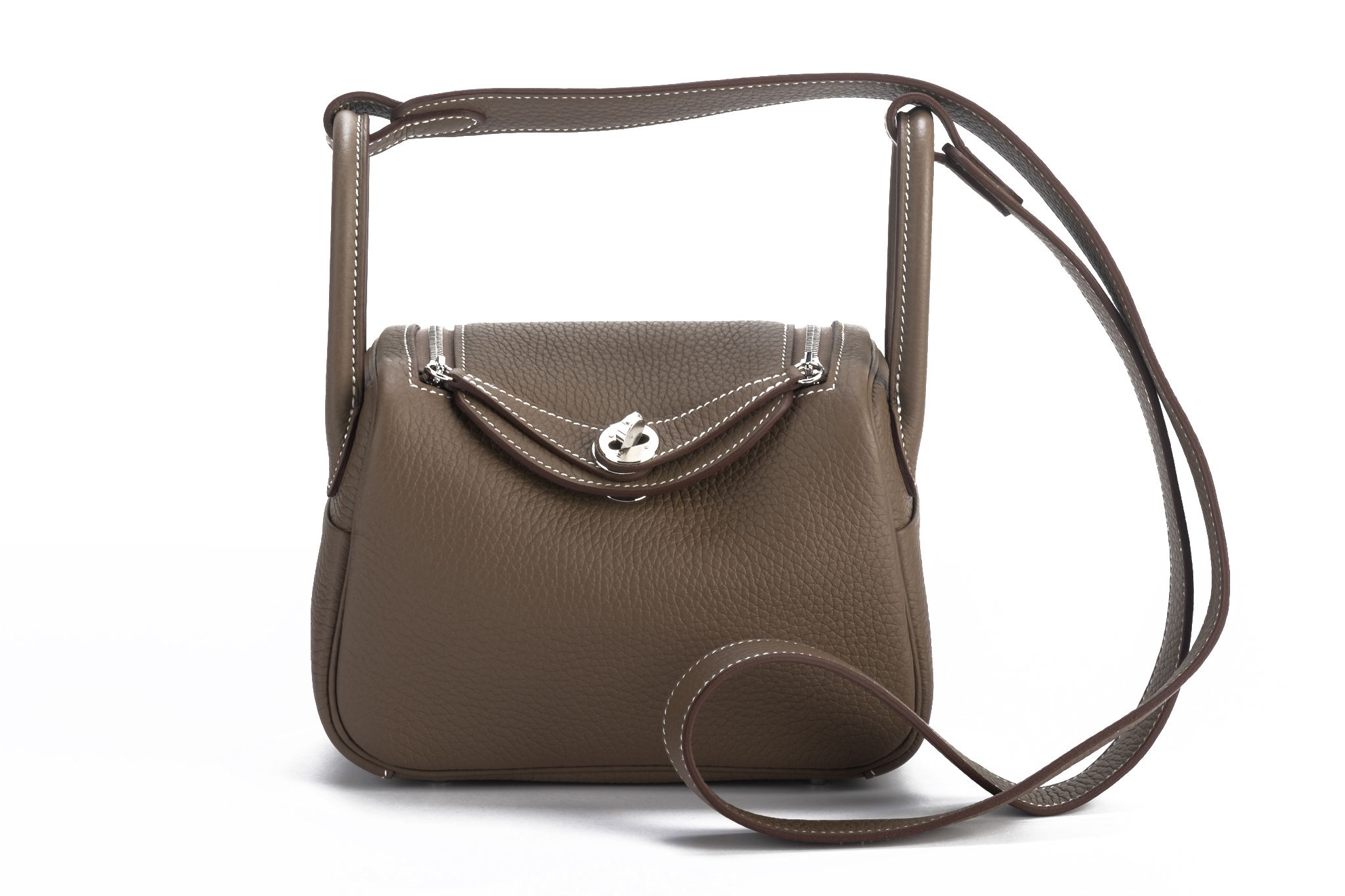 Hermes Mini Lindy Etoupe Togo BNIB 1 Hermes Mini Lindy Etoupe Togo BNIB