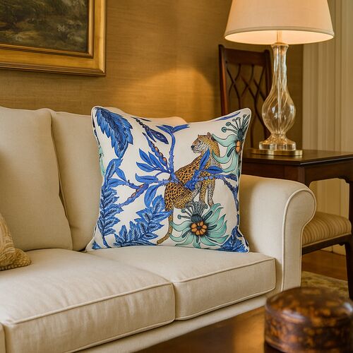 Monkey Bean 20x20 Pillow, Tanzanite 5 Monkey Bean 20x20 Pillow, Tanzanite