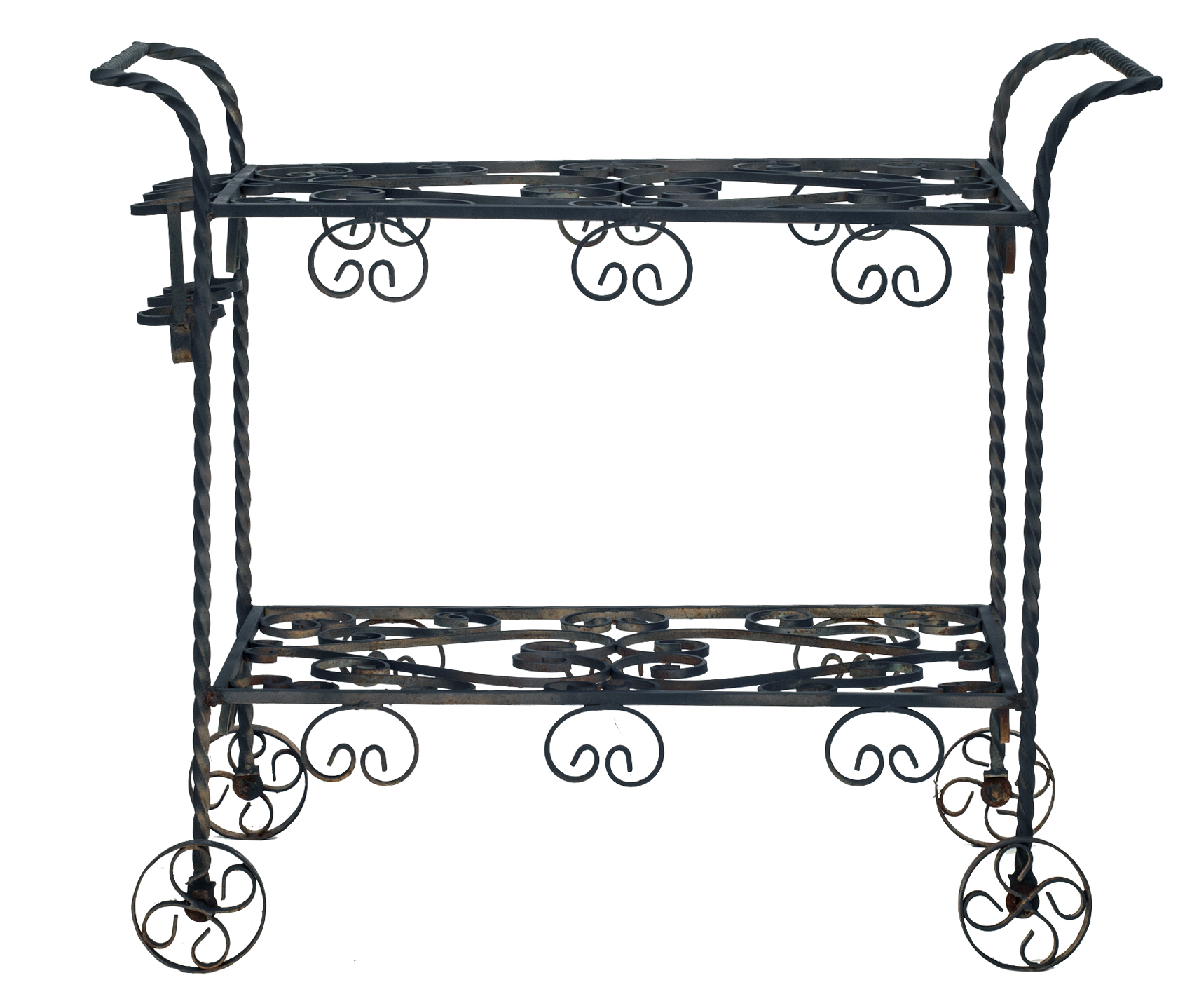 Wrought Iron Outdoor Bar Cart 1 Wrought Iron Outdoor Bar Cart
