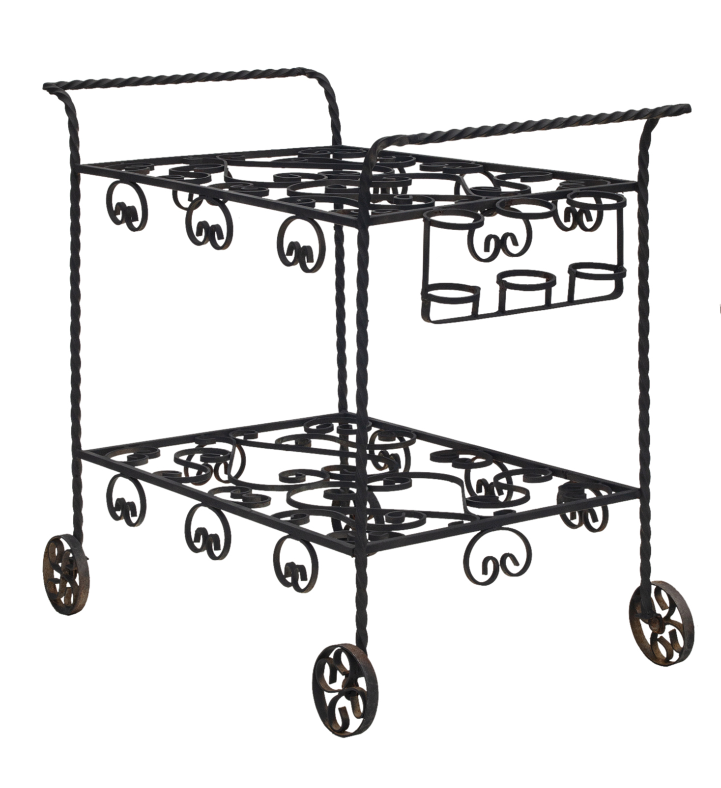 Wrought Iron Outdoor Bar Cart 2 Wrought Iron Outdoor Bar Cart