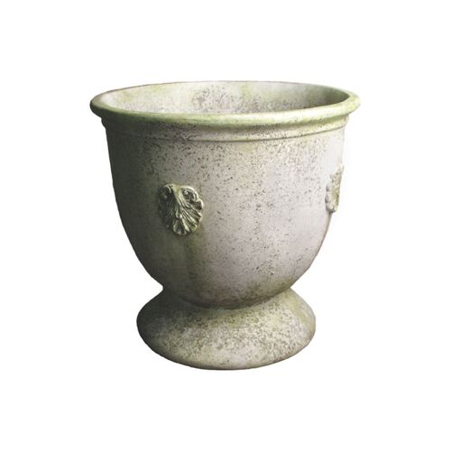 20" French Anduze Planter, White Moss
