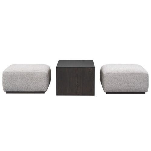 Avaline Ottoman Set, Subtle Chalk/Cinder 1 Avaline Ottoman Set, Subtle Chalk/Cinder