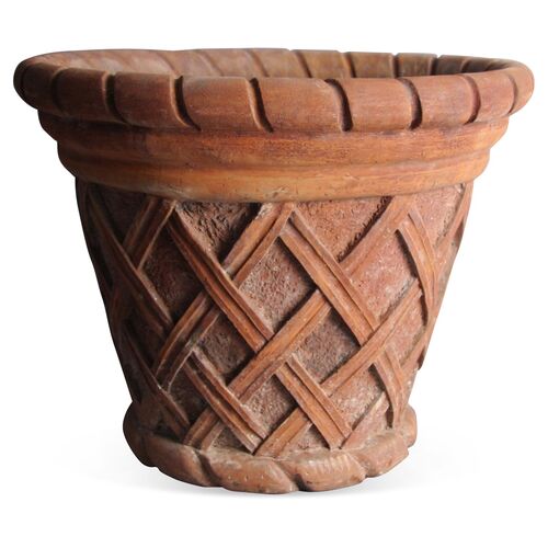16" Basket Weave, Sandstone