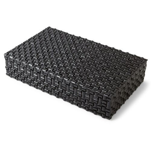 Woven Horn Box, Black 1 Woven Horn Box, Black