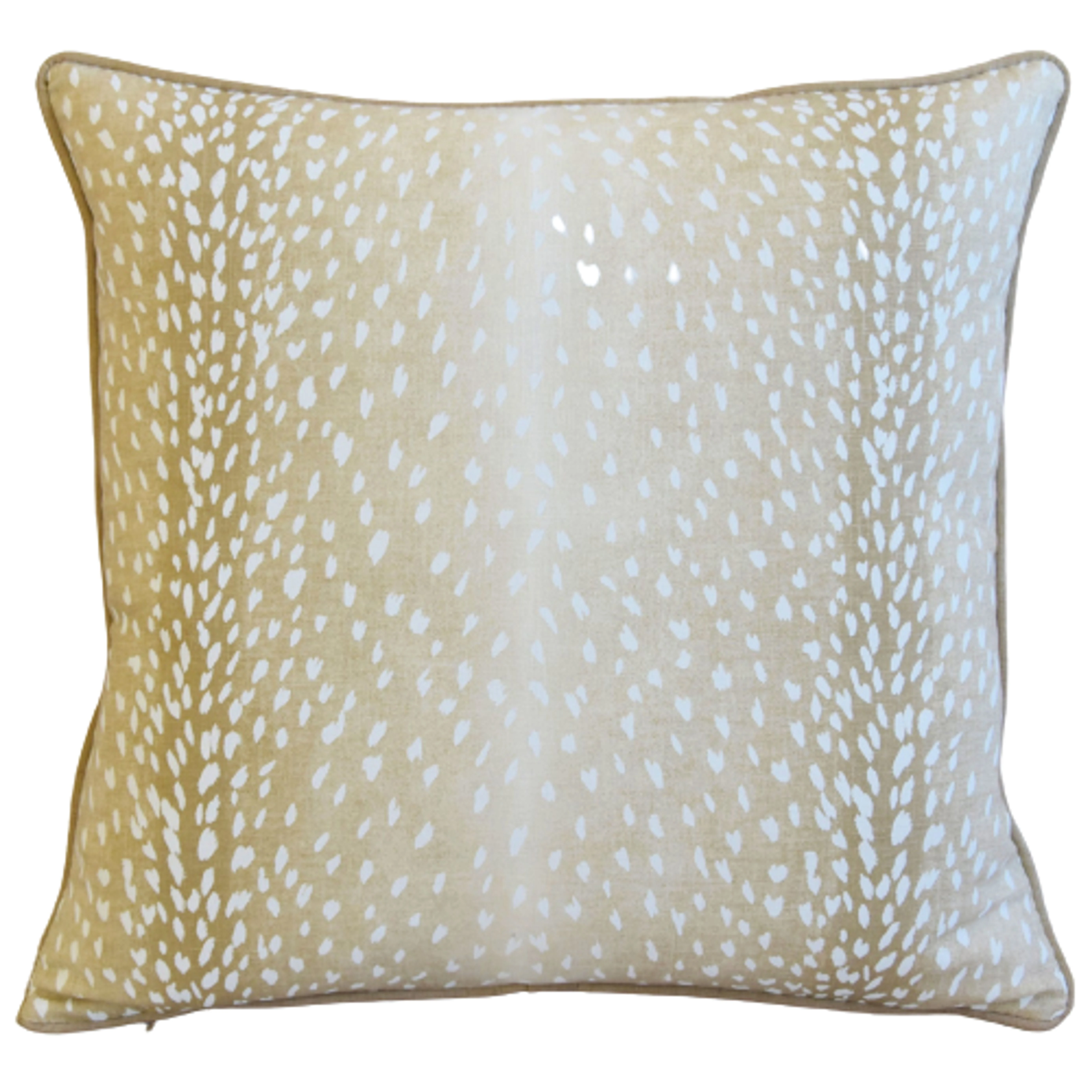 Cream Antelope Deer Linen/Velvet Pillow 3 Cream Antelope Deer Linen/Velvet Pillow