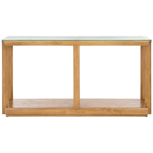 Darya Glass Top Console Table 1 Darya Glass Top Console Table