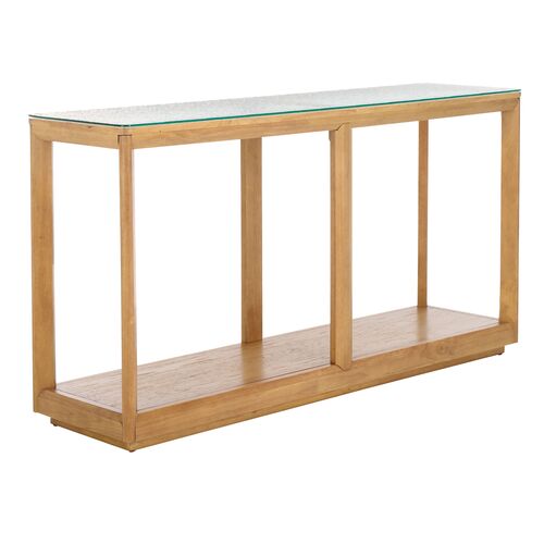 Darya Glass Top Console Table 7 Darya Glass Top Console Table