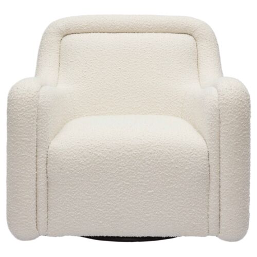 Umber Boucle Swivel Chair 3 Umber Boucle Swivel Chair