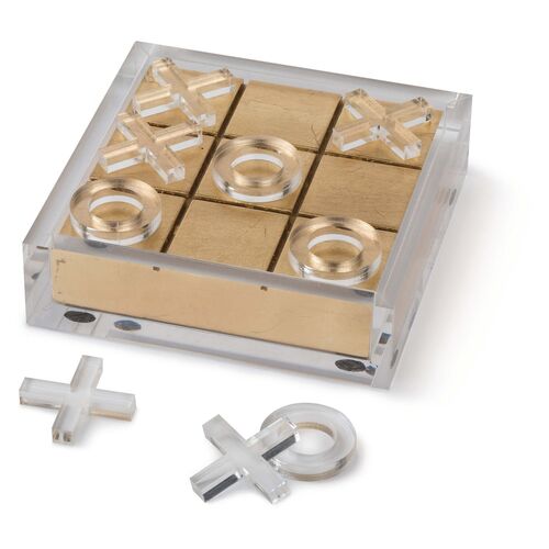 Acrylic Tic-Tac-Toe Set, Clear