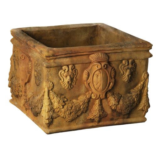 15" English Square Pot, Sandstone 1 15" English Square Pot, Sandstone
