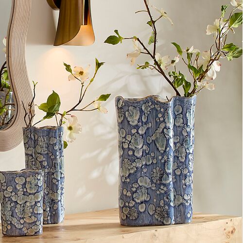 Cloud Ceramic Vase, Blue 4 Cloud Ceramic Vase, Blue