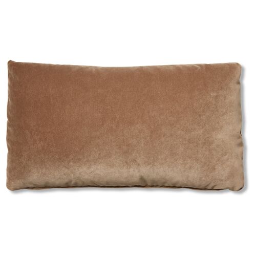 Ada Long Lumbar Pillow, Toffee Velvet 1 Ada Long Lumbar Pillow, Toffee Velvet